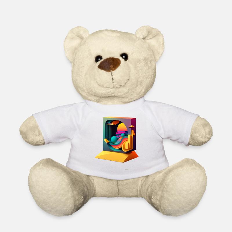 3D - Teddy - Weiß