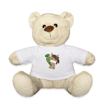 bye bye kindergarten hello school horse - Teddy Bear - white - Front