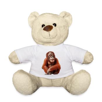 L’orang-outan est notre cher parent - Nounours - blanc - Devant