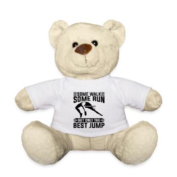 Some Walk Some Run Pole Vault Jumping High Jumper - Teddy - Weiß - Vorne