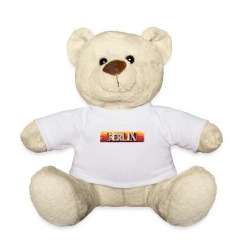 Berlin Berlinerin Berlin City Berlin - Teddy Bear - white - Front