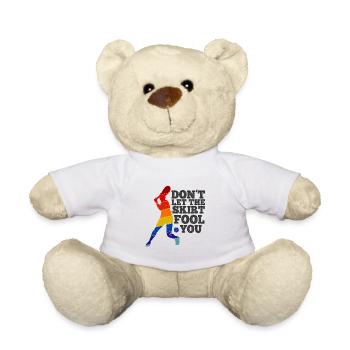 Tennisplatz Spruch Für Tennis - Teddy - Weiß - Vorne