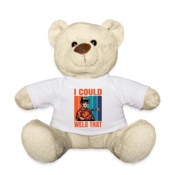 I Could Weld That Funny Vintage Welder Gifts - Teddy - Weiß - Vorne