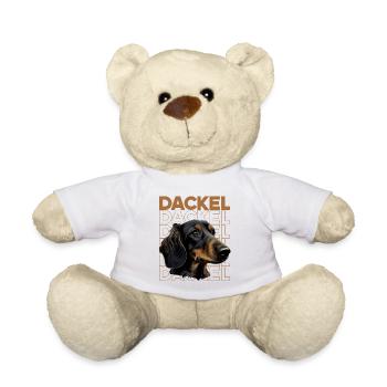 Rauhaardackel Dachshund Hund Hunde Welpe Dackel - Teddy - Weiß - Vorne