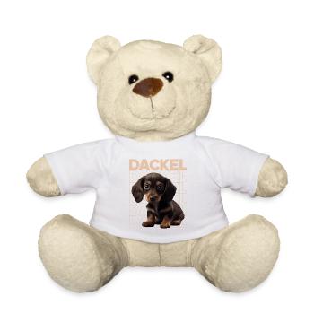 Rauhaardackel Dachshund Hund Hunde Welpe Dackel - Teddy - Weiß - Vorne