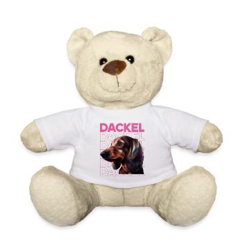 Rauhaardackel Dachshund Hund Hunde Welpe Dackel - Teddy - Weiß - Vorne