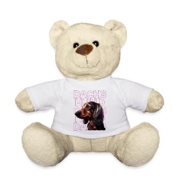 Rauhaardackel Dachshund Hund Hunde Welpe Dackel - Teddy - Weiß - Vorne