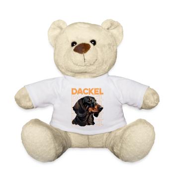 Rauhaardackel Dachshund Hund Hunde Welpe Dackel - Teddy - Weiß - Vorne