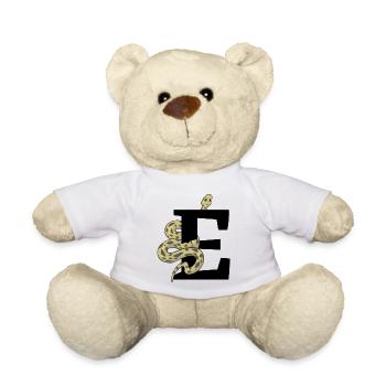 Buchstabe e Schlange - Teddy - Weiß - Vorne