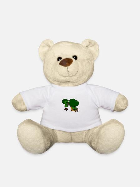 Friseur Friseurin Brokkoli Haare schneiden - Teddy - Weiß