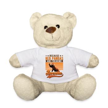 Red Panda Cadeau Panda Rouge - Nounours - blanc - Devant