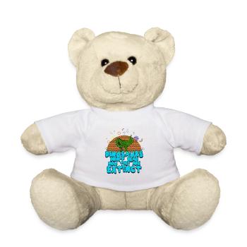 DINOSAUR 3 - Teddy Bear - white - Front
