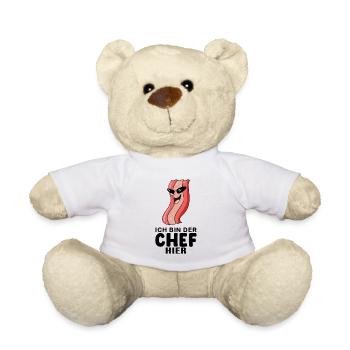Chef Spruch lustig - Teddy - Weiß - Vorne