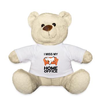 Home Office Miss Humour Drôle - Nounours - blanc - Devant