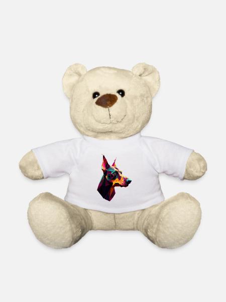 Doberman Dobermans Dog Dogs Puppy Doberman - Teddy Bear - white