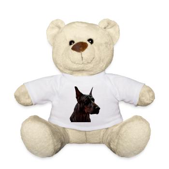 Dobermann Dobermänner Hund Hunde Welpe Dobermann - Teddy - Weiß - Vorne
