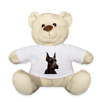 Dobermann Dobermänner Hund Hunde Welpe Dobermann - Teddy - Weiß - Vorne