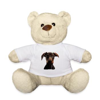 Dobermann Dobermänner Hund Hunde Welpe Dobermann - Teddy - Weiß - Vorne