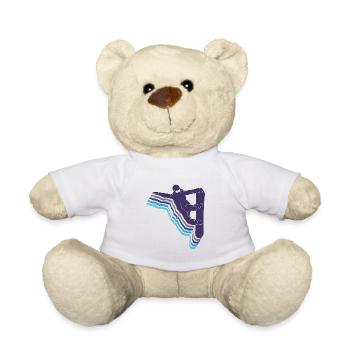 Snowboard Spruch für Snowboarder - Teddy - Weiß - Vorne