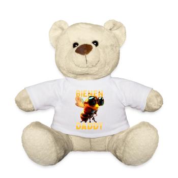 Bienen Daddy Honig Bienenzüchter Papa Vatertag Dad - Teddy - Weiß - Vorne