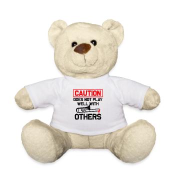 Posaune Posaunist Blasorchester Blasmusik Spruch - Teddy - Weiß - Vorne