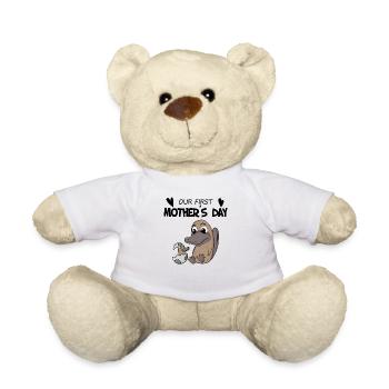 Muttertag - erster Muttertag Geschenk - Teddy - Weiß - Vorne