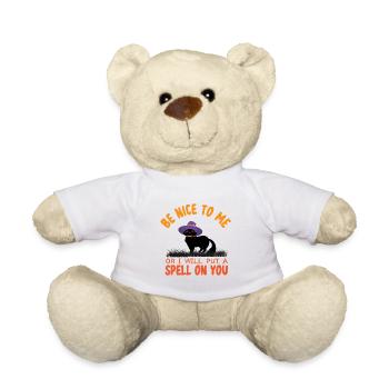Grusel Halloweenspruch Spruch Halloween - Teddy - Weiß - Vorne