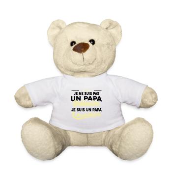 Pas Un Papa Ordinaire Je Suis Papa Extraordinaire - Nounours - blanc - Devant
