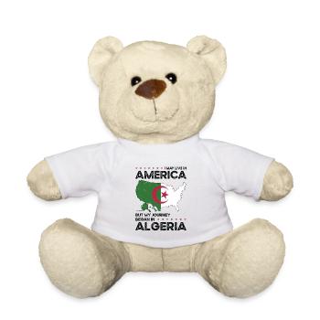 Geborener Algerier Algerien Amerikaner USA - Teddy - Weiß - Vorne