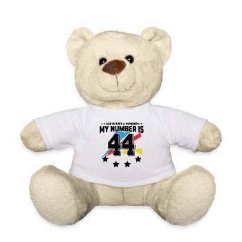 L’âge n’est qu’un chiffre – 44e anniversaire - Nounours - blanc - Devant
