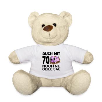 70 Jahre Geburtstag - Teddy - Weiß - Vorne