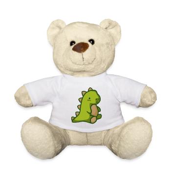 Süßer Dinosaurus, der wie ein Teddybär aussieht - Teddy - Weiß - Vorne