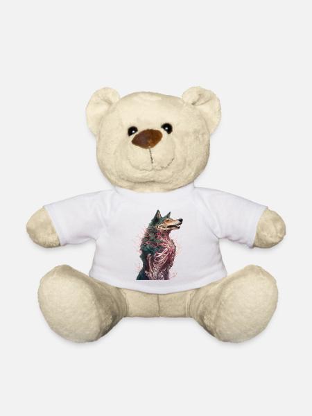 wolf zombie skelett wolf - Teddy - Weiß