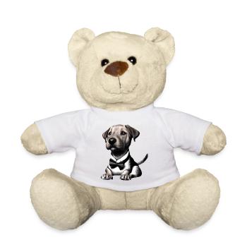 Propriétaire de Labrador Labrador Retriever Chien Chiot - Nounours - blanc - Devant