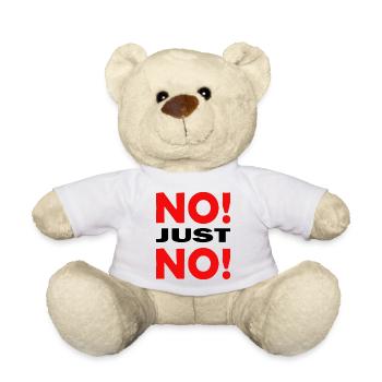 NoJustNo - Nounours - blanc - Devant
