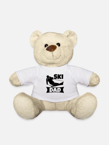 Skifahrer Papa - Teddy - Weiß
