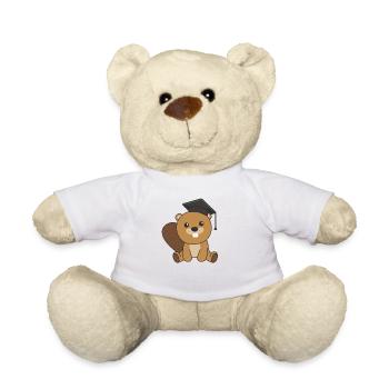 Kids Kindergarten l’a cloué Biber Graduation - Nounours - blanc - Devant