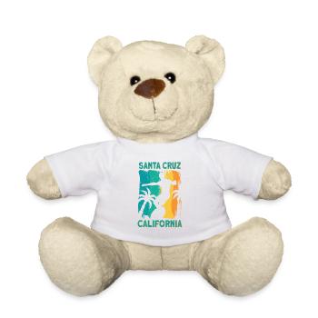 70s 80s In the Californian city of Santa Cruz - Teddy Bear - white - Front