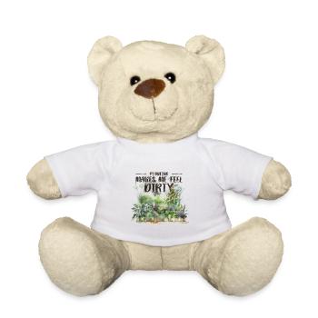 Garden Gardening Home Gardener Gardener Gardener Gardening - Teddy Bear - white - Front
