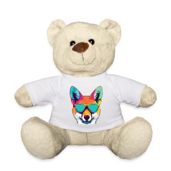 Hector le coyote - Nounours - blanc - Devant