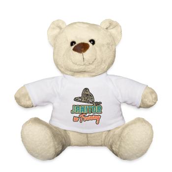 Putzfrau Spruch Reinigungskraft Putzfee - Teddy - Weiß - Vorne
