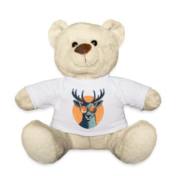 Deer Sunglasses Deer Red Deer - Teddy Bear - white - Front