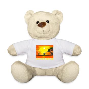 Vietnam Viet Bauern Reisfeld Flagge I Geschenk - Teddy - Weiß - Vorne