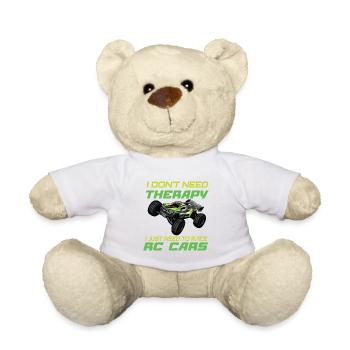 RC Auto Hobby Spruch Ferngestuertes Auto - Teddy - Weiß - Vorne
