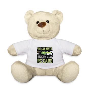 RC Auto Hobby Spruch Ferngestuertes Auto - Teddy - Weiß - Vorne