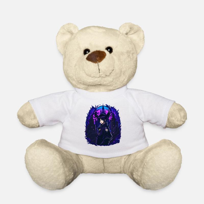 Goth Anime Girl Vaporwave - Teddy - Weiß
