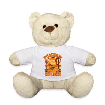 WILDERNESS EXPLORER Retro style - Teddy Bear - white - Front