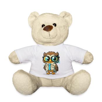 The Wise Scientist - Teddy Bear - white - Front