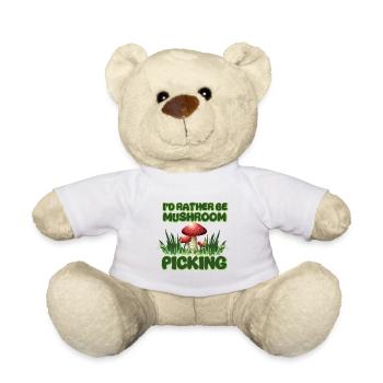 Pilzsammler Pilz Motiv für Pilzsucher - Teddy - Weiß - Vorne