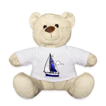Sailing Sailors Sailing Sailboat Sailing Ship - Teddy Bear - white - Front